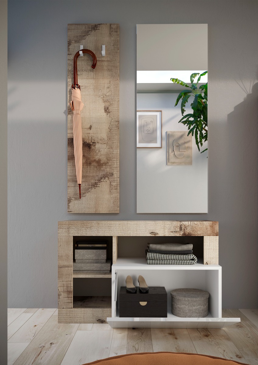 mobili ingresso legno abbinati