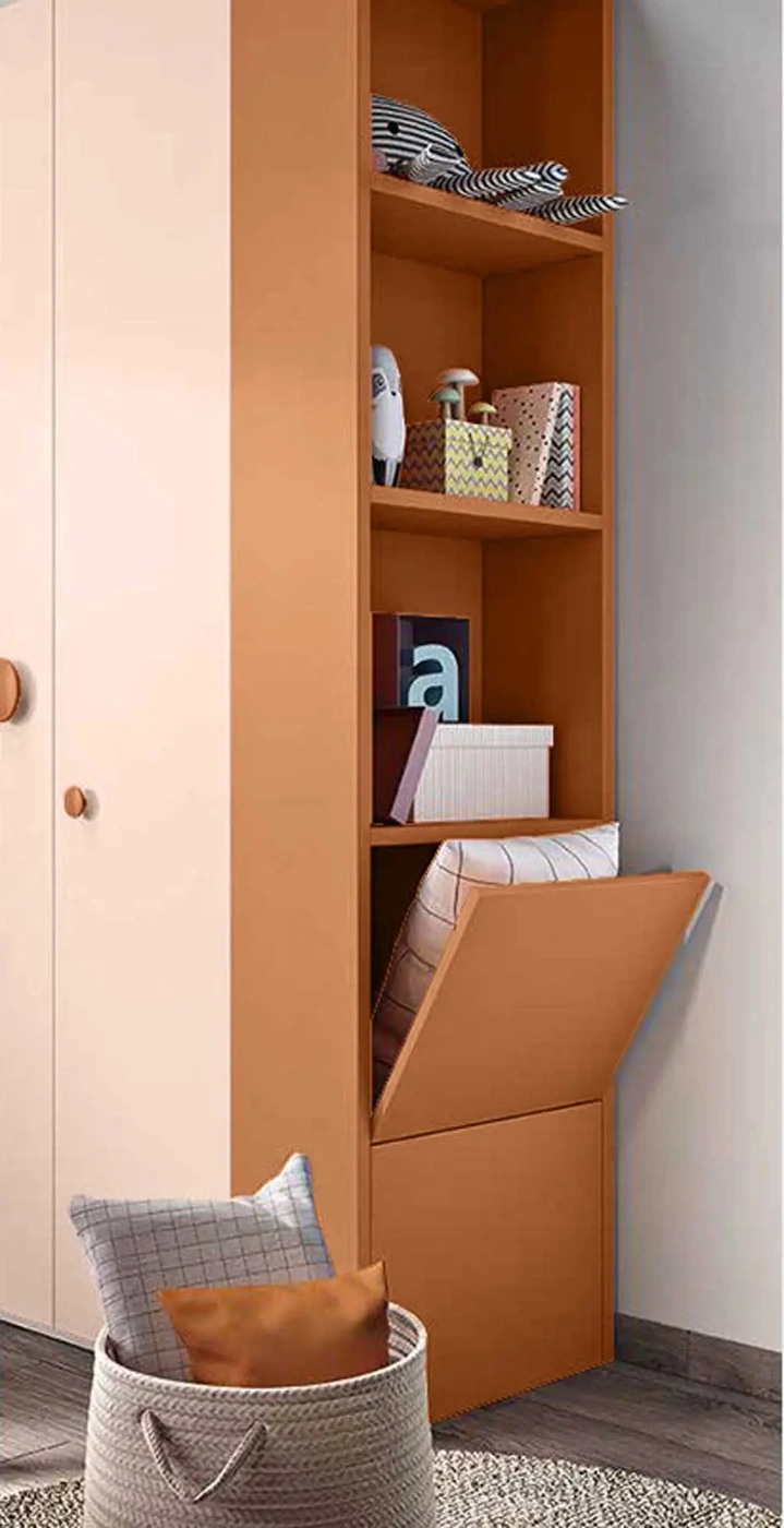 cameretta peonia e terracotta