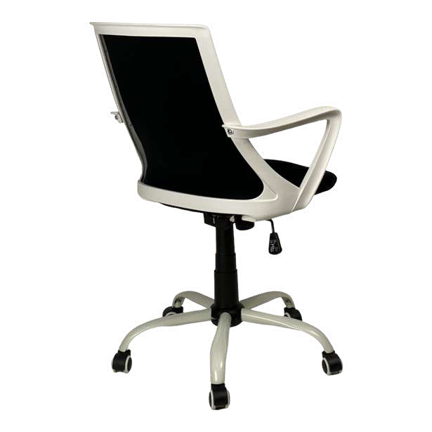 offerta Poltrona da ufficio moderna semi-direzionale, Nera e bianca