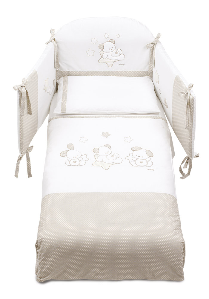 Culla neonato Orsetto per neonati con decorazione, finitura Bianco