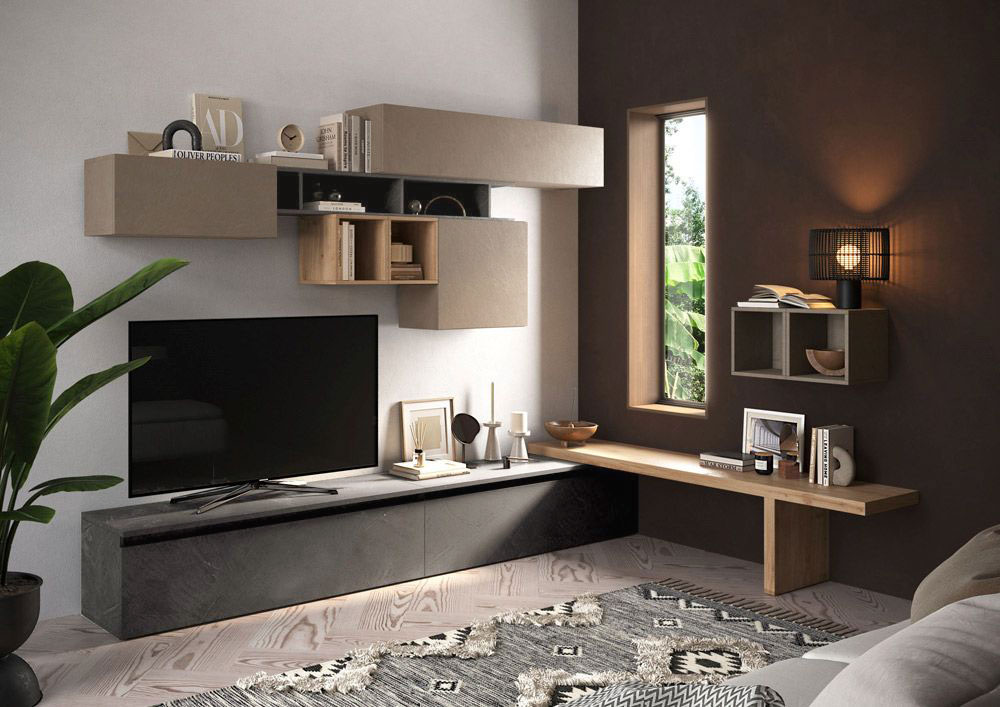 Parete Attrezzata angolare