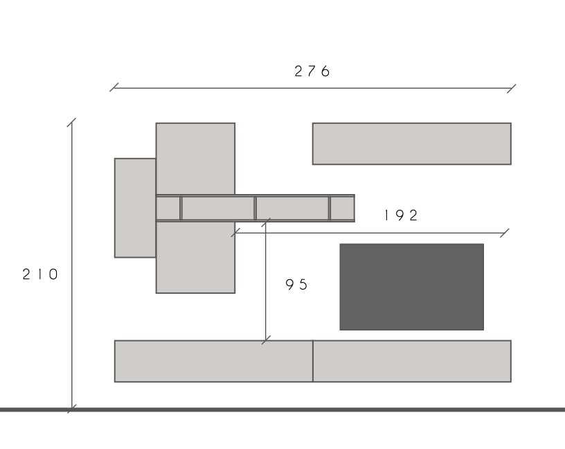 pareti nere in legno