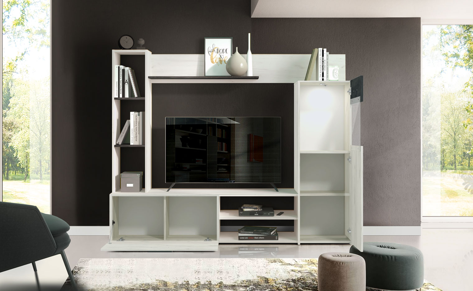 Offerte Black friday, Parete attrezzata 190 cm