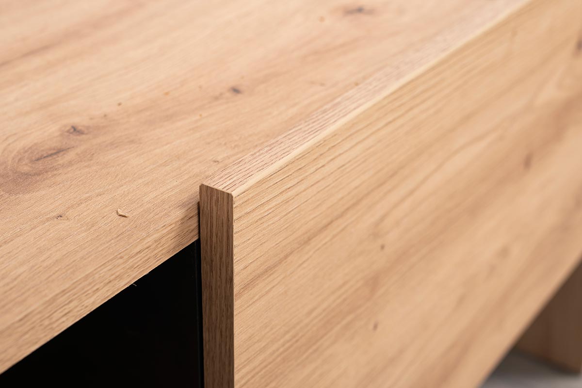 Parete attrezzata finitura Rovere e Nero
