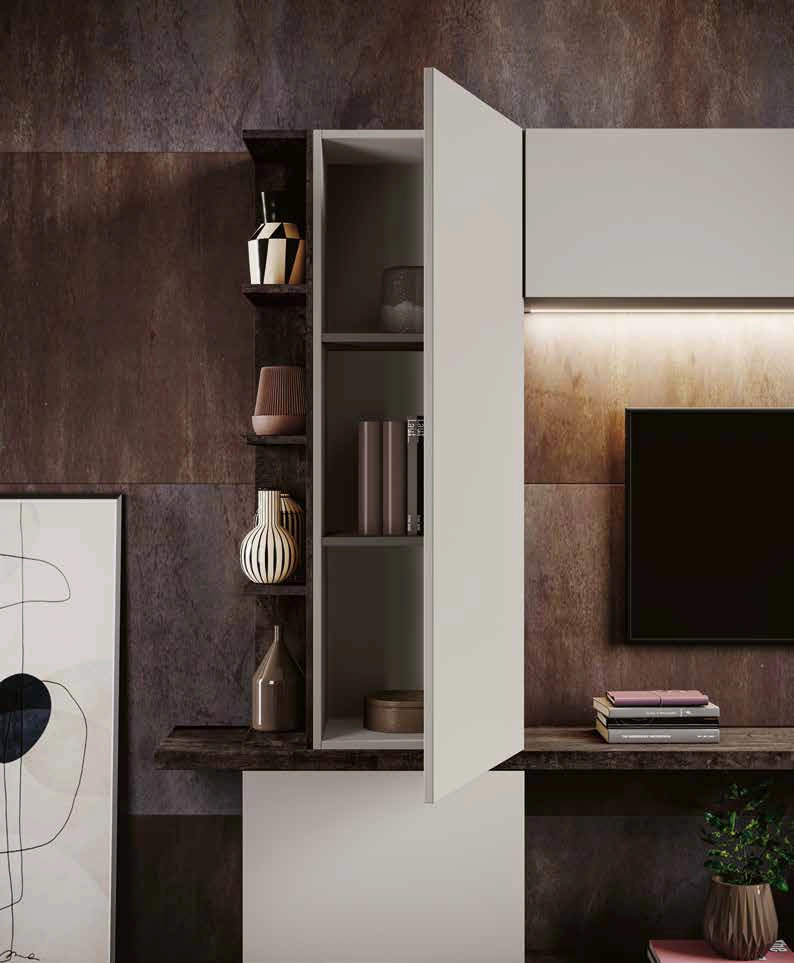 parete legno bruciato e grigia