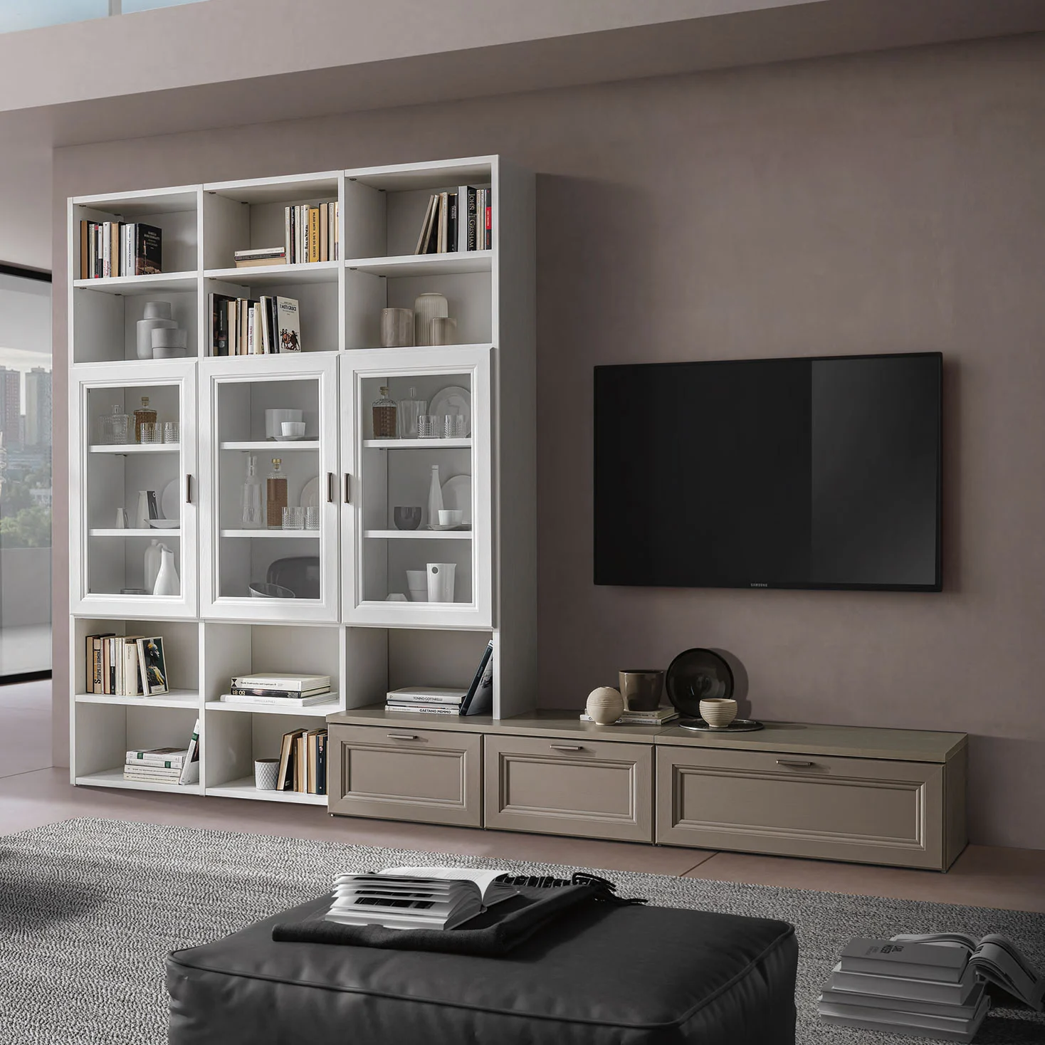 parete contemporanea terra