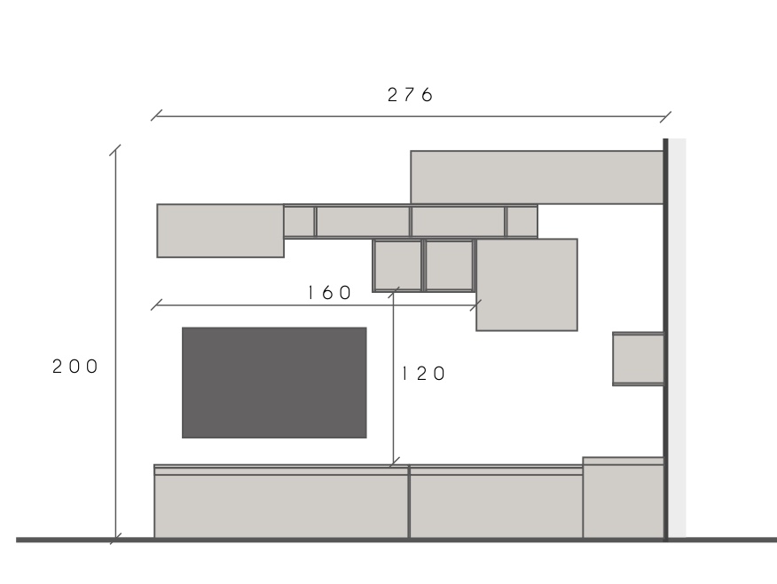 Parete Attrezzata angolare