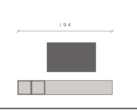 Parete Attrezzata Argilla e Mercure