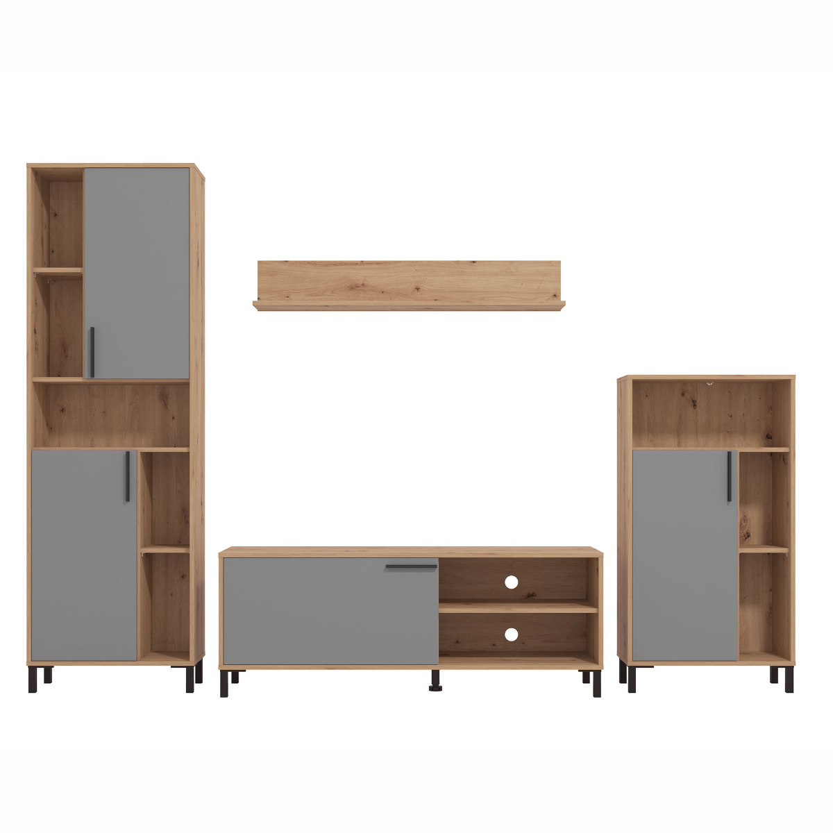 parete economica grigia