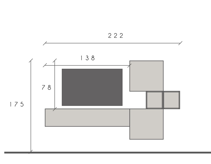 Parete attrezzata di design economica