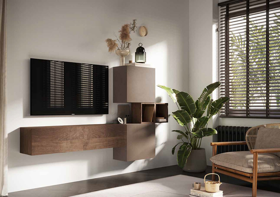 Parete attrezzata di design economica