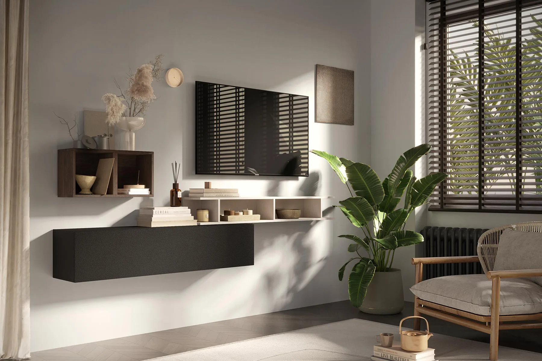 parete scontata sospesa