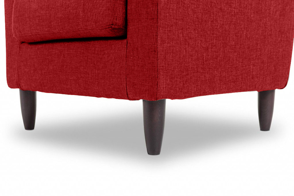 Poltrona sfoderabile, con piedini, made in Italy