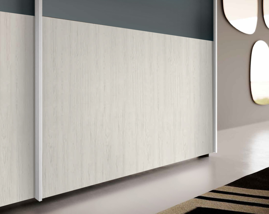 Armadio 2 ante scorrevoli, Petrolio e Bianco Altea Zenzero Shop