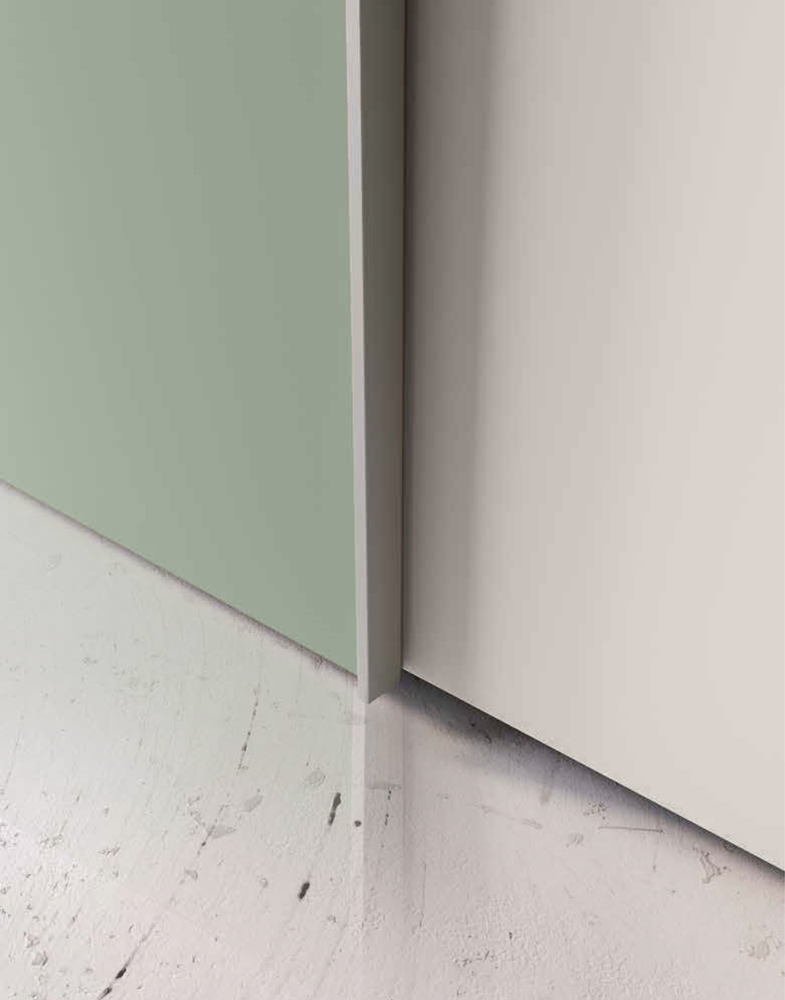 Armadio scorrevole a 3 ante multicolore Zenzero Shop