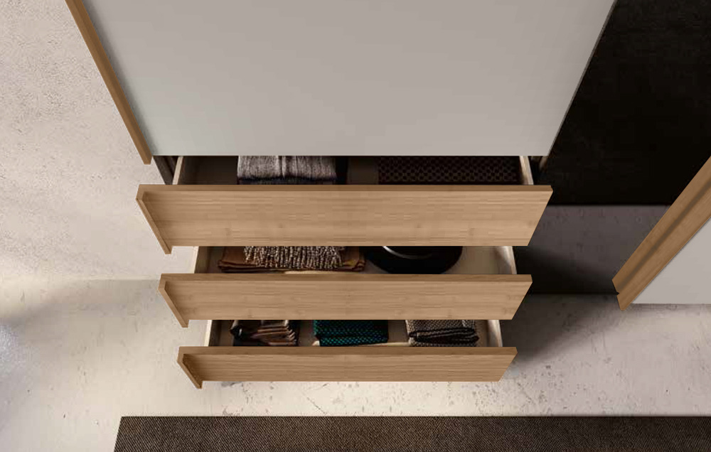 Armadio scorrevole moderno 2 ante con specchio Zenzero Shop