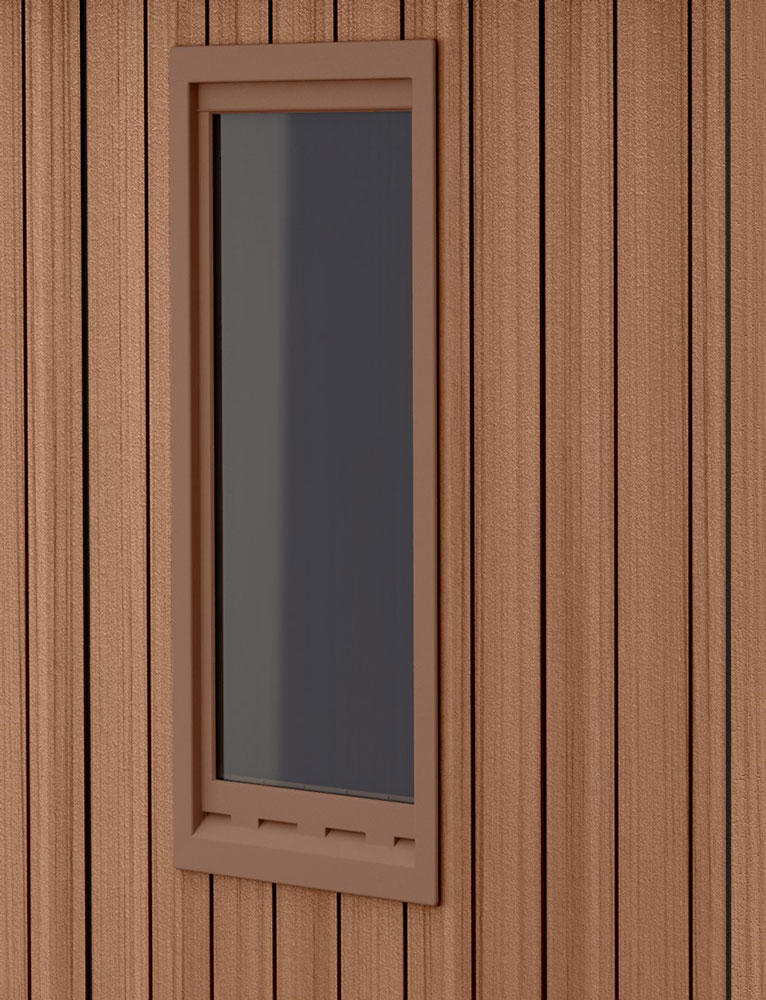 Casetta da esterno Rosa, finitura Marrone