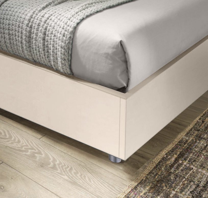 Letto sommier alla francese Moretti Compact, finitura Champagne