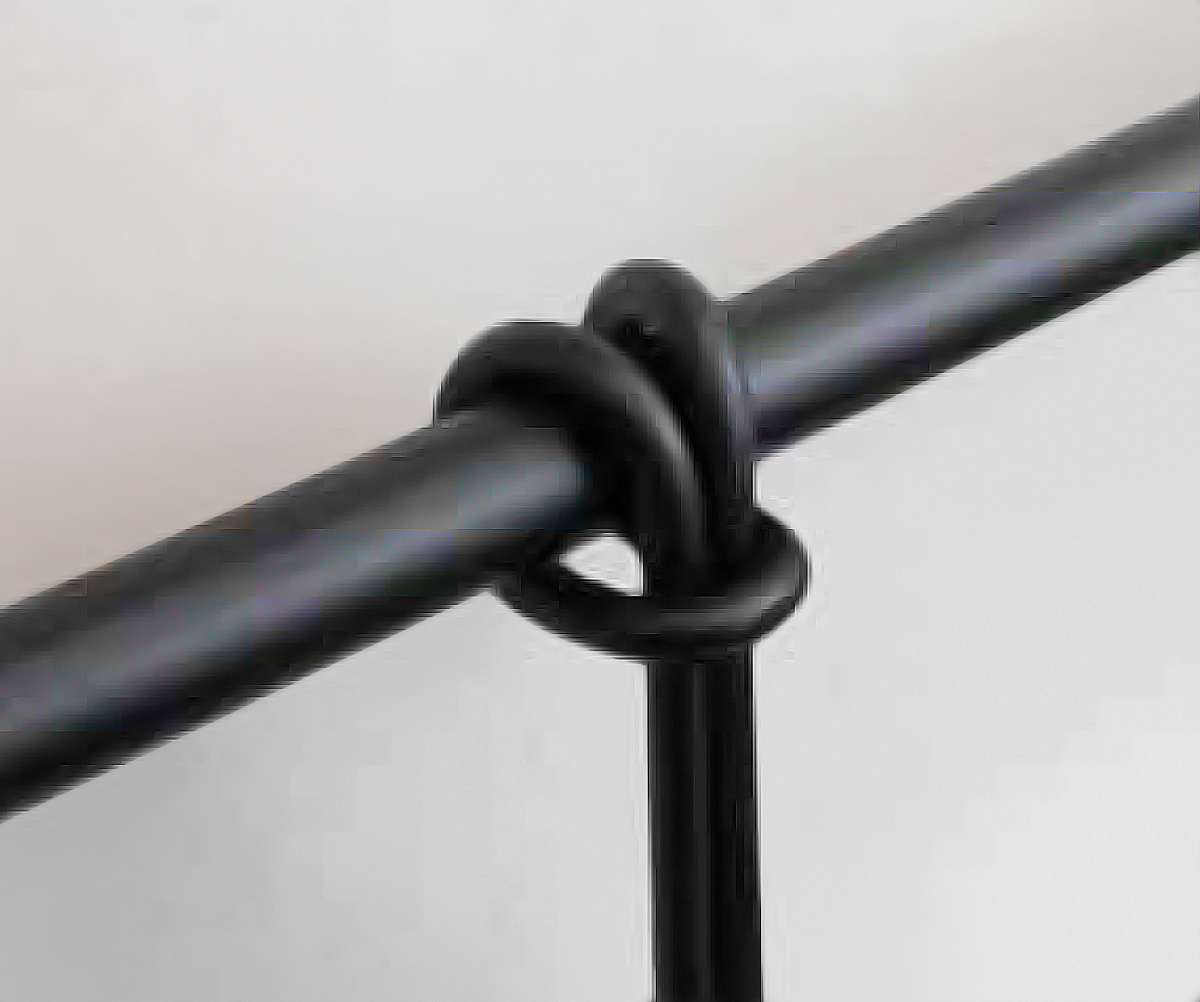 letto matrimoniale in ferro battuto nero