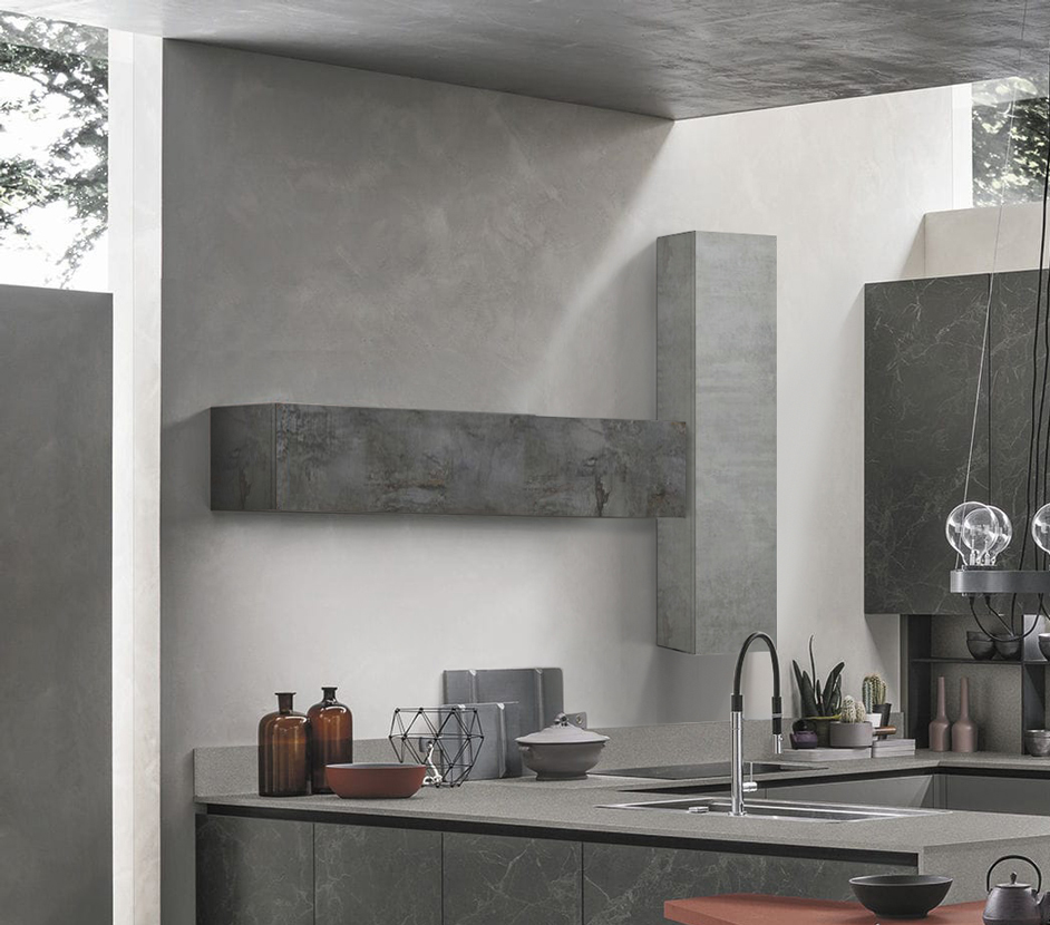 Pensile per cucina sospeso, Beton