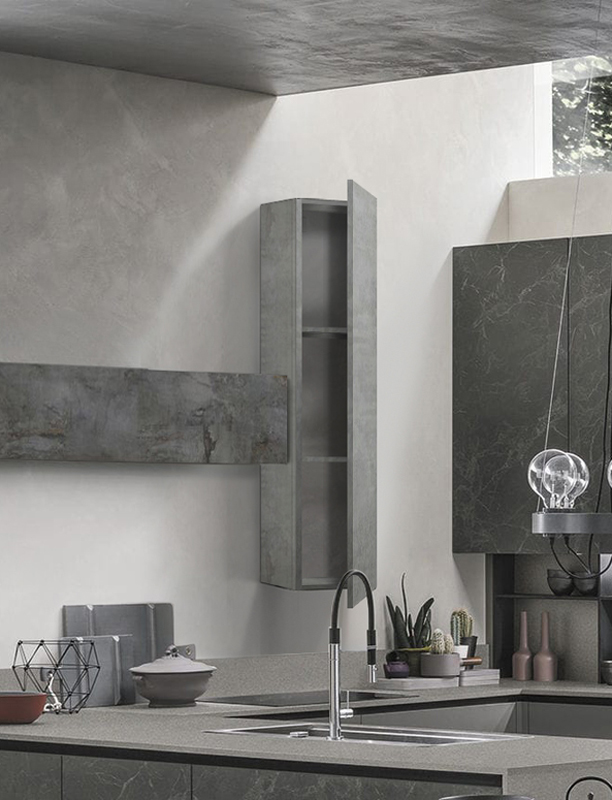 Pensile per cucina sospeso, Beton