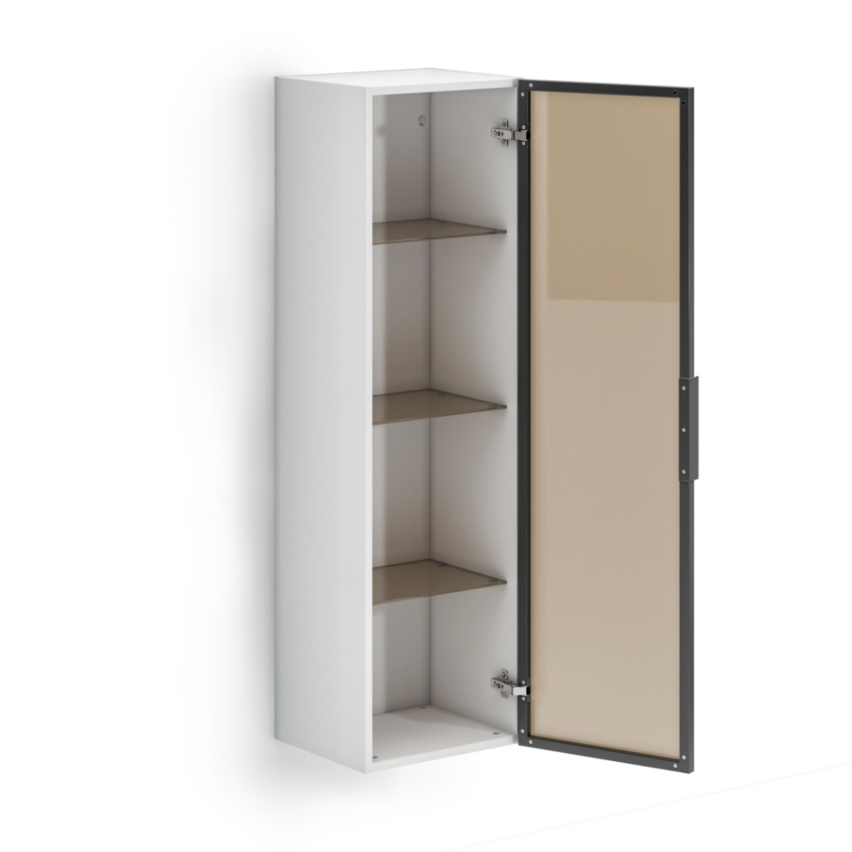 Pensile verticale appeso, finitura Bianco lucido 