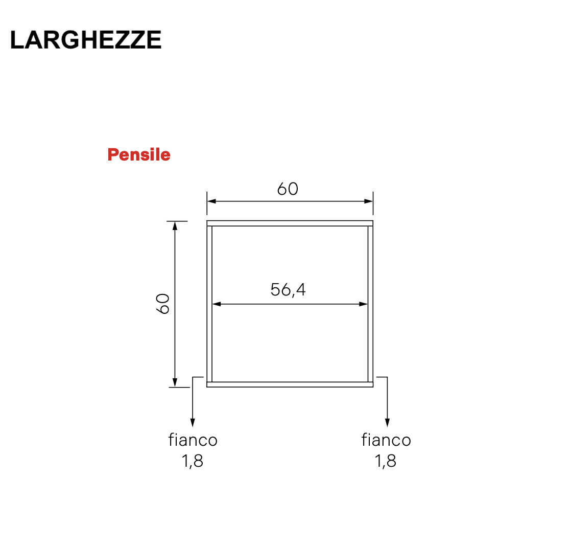 pensile cubo moderno