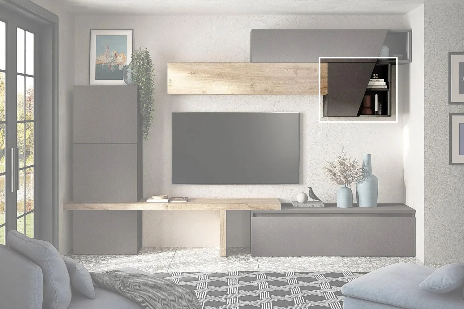 cubo con anta obliqua