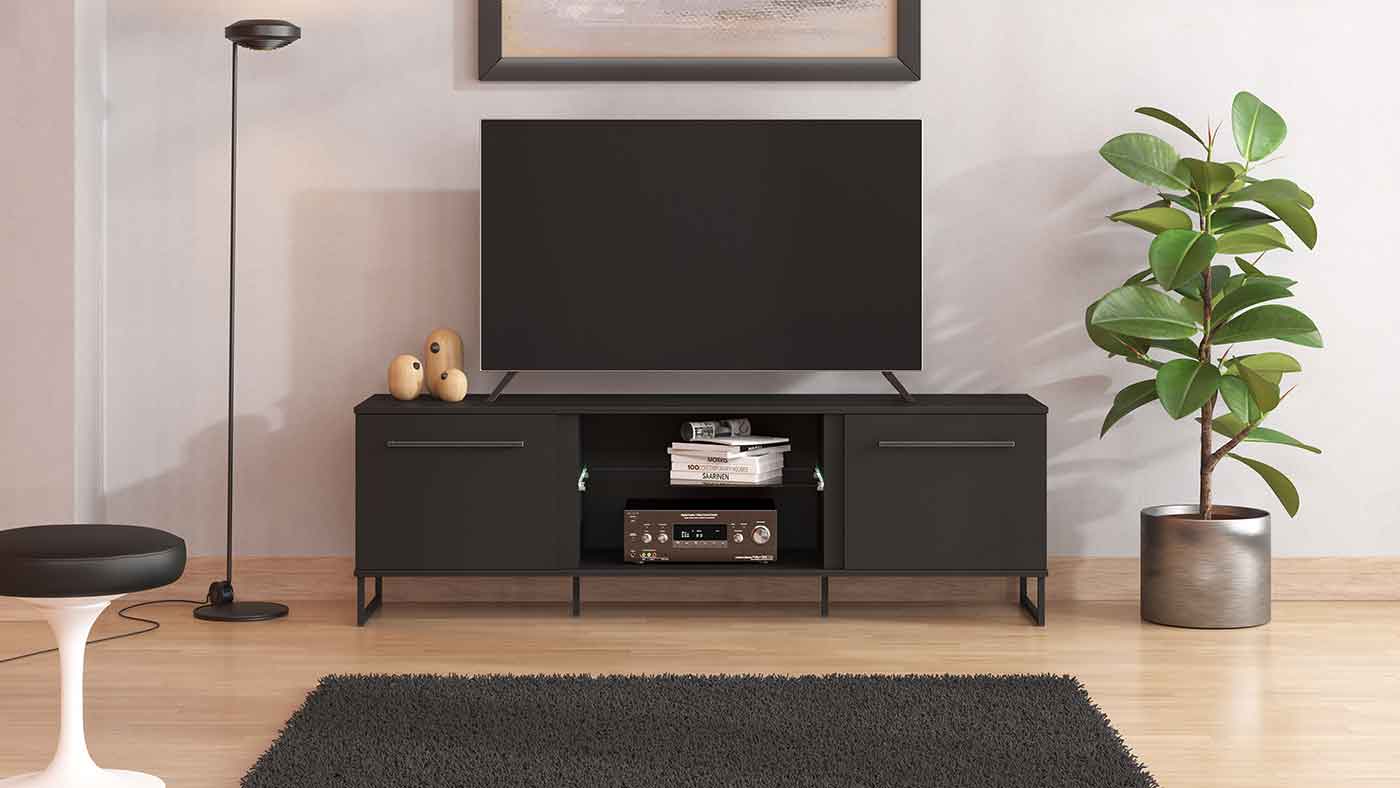 Nuova Offerte Black friday Porta TV moderno, colore Nero