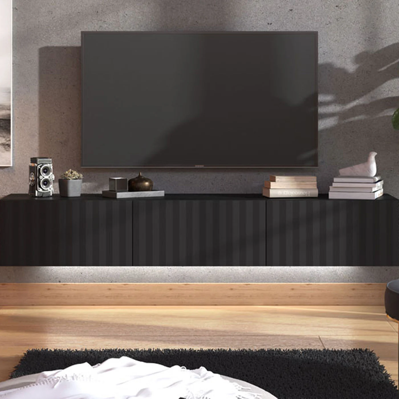 porta tv nero in promozione 