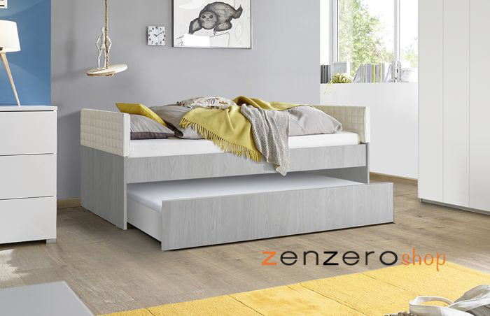 Letto per armadio ponte con cassettone e imbottitura laterale compresa