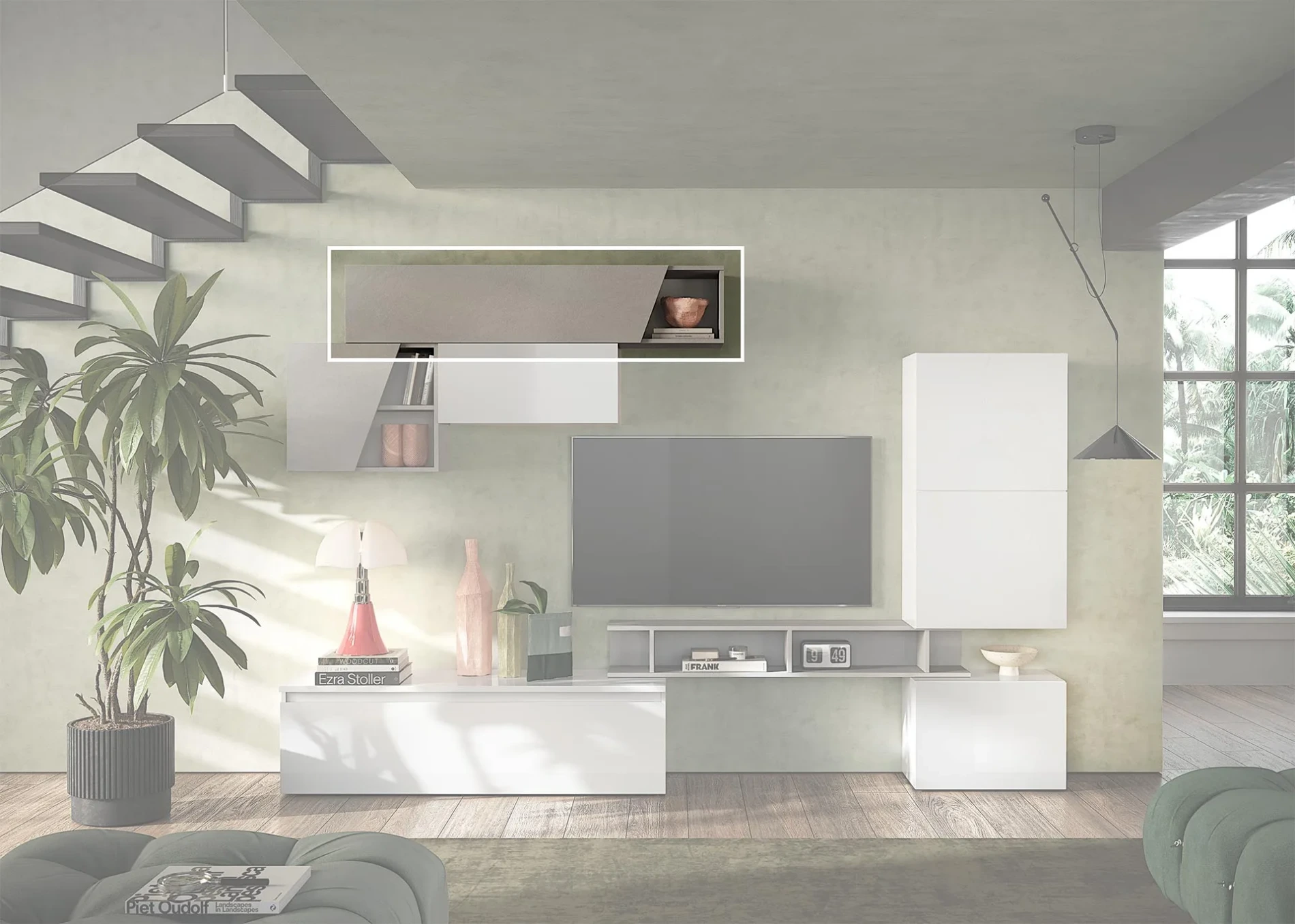 ribalta anta inclinata ardesia