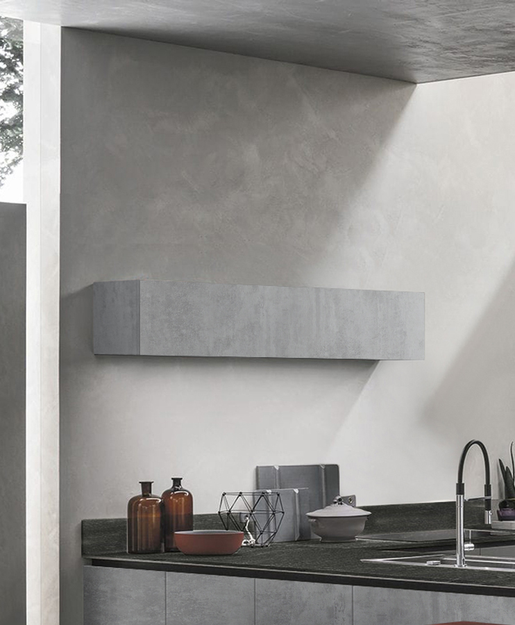 Ribalta per cucina sospesa, Beton