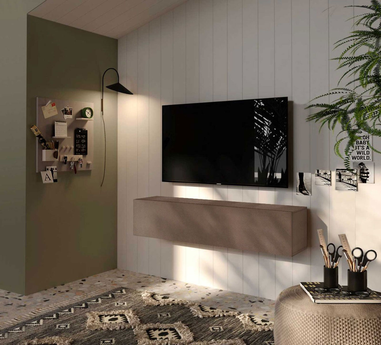 Pensile 138x30x29 h cm,  Bronzo, collezione Logica