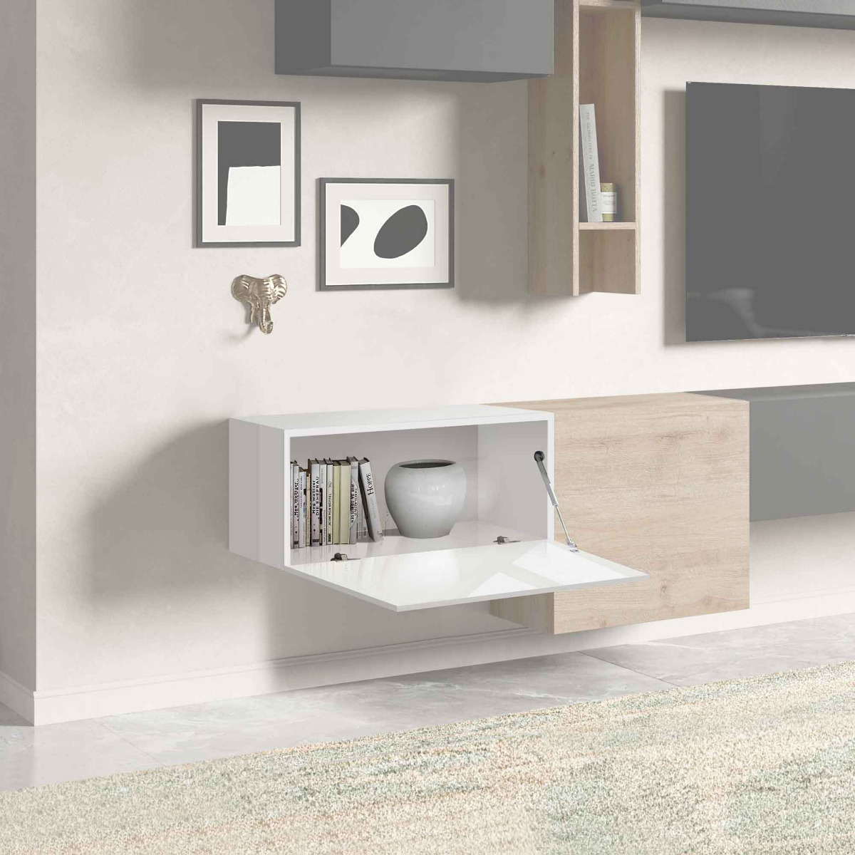 ribalta piccola bianco lucido