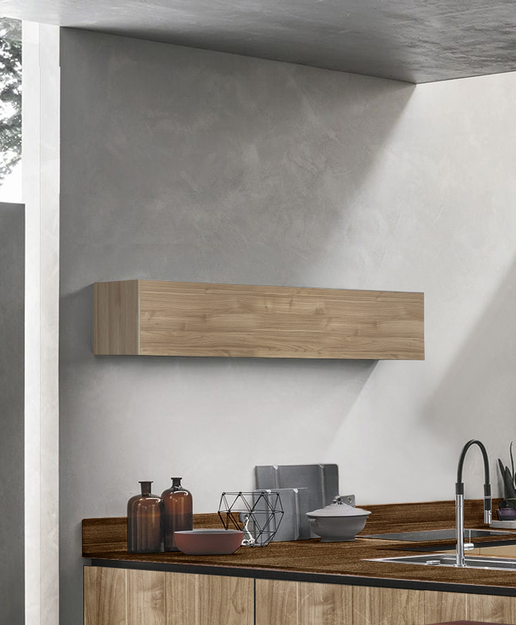 Ribalta per cucina sospesa, Noce stelvio