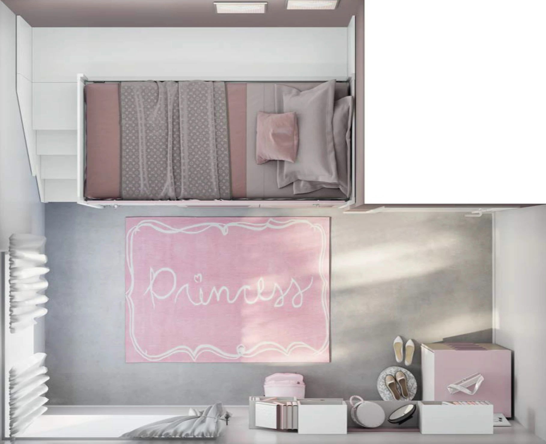 soppalco con armadiatura