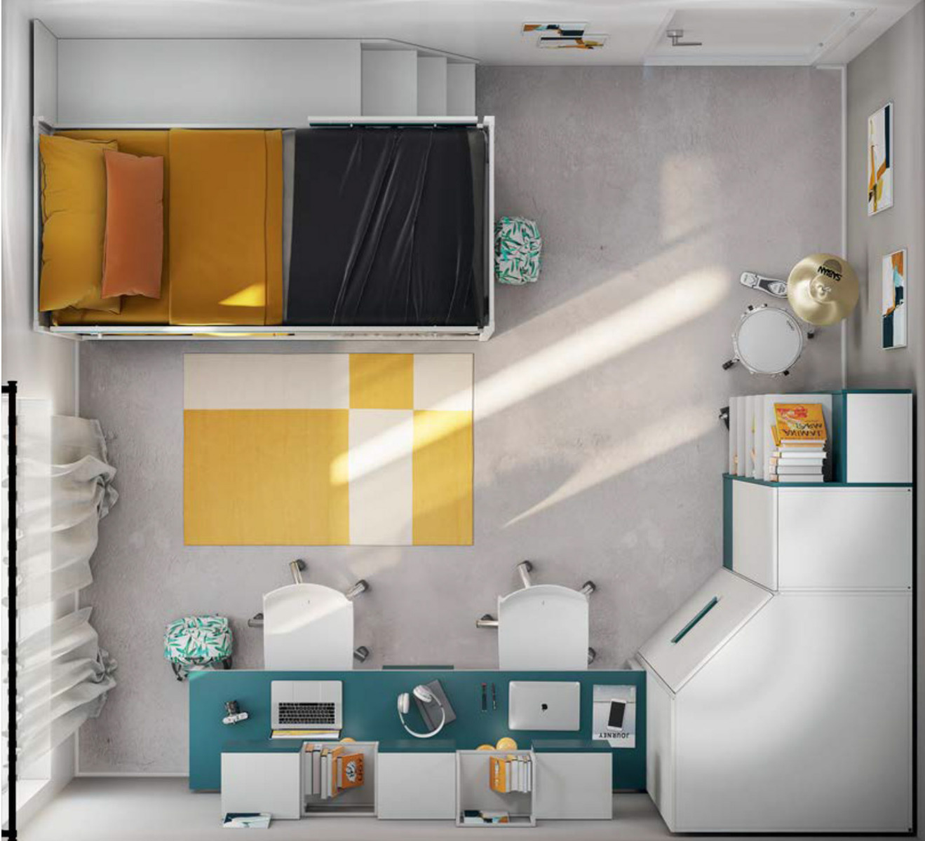 castello blu e bianco