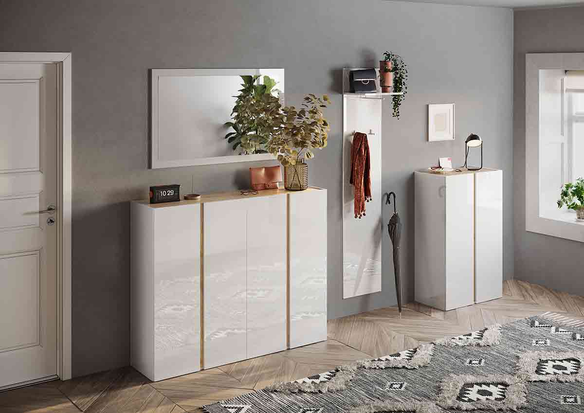 Composizione moderna Bianco lucido e Cadiz