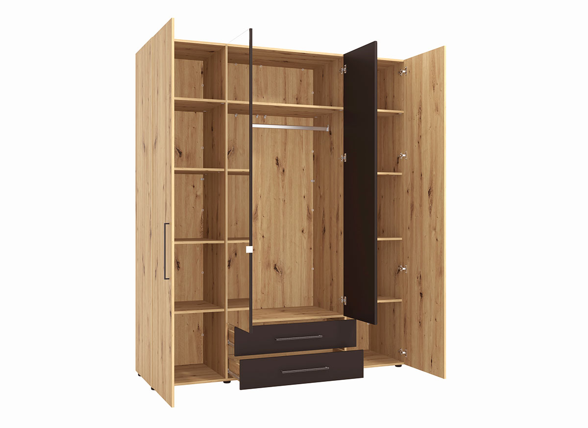 nuovo Offerte Black friday, Armadio 4 ante di design con specchi