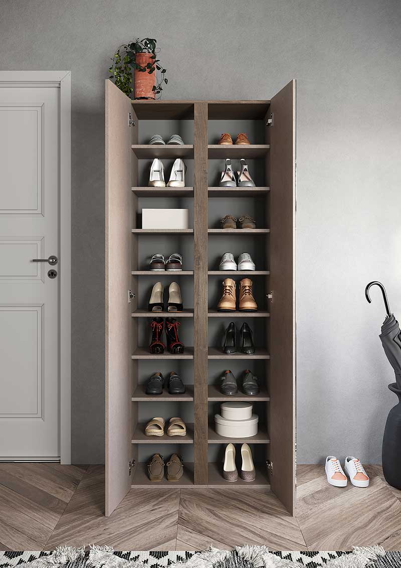 Scarpiera moderna due ante in offerta