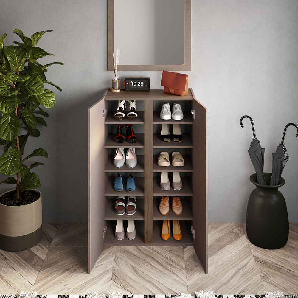 Madia alta 2 ante e 5 ripiani interni nuova