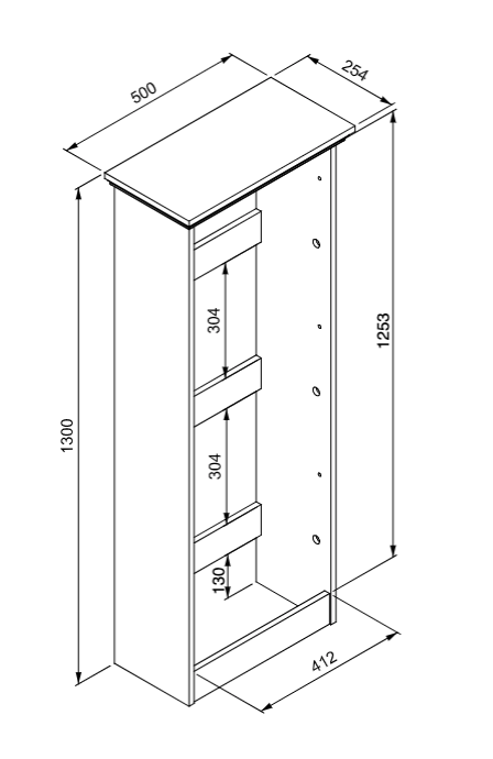 Scarpiera doppia profondità in finitura Grigio antracite