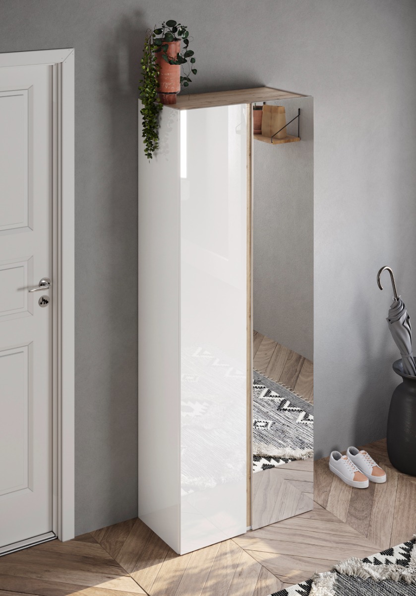 Armadietto / Scarpiera due ante con specchio