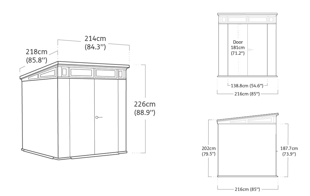 Casetta da esterno Fiorella con finestre