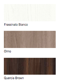 Comò particolare con 3 cassetti  di alta qualità in finitura Frassinato bianco e Olmo