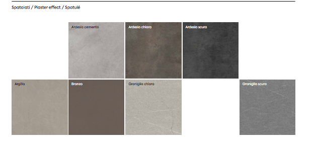 Parete attrezzata moderna finitura Argilla e Rovere Sbiancato