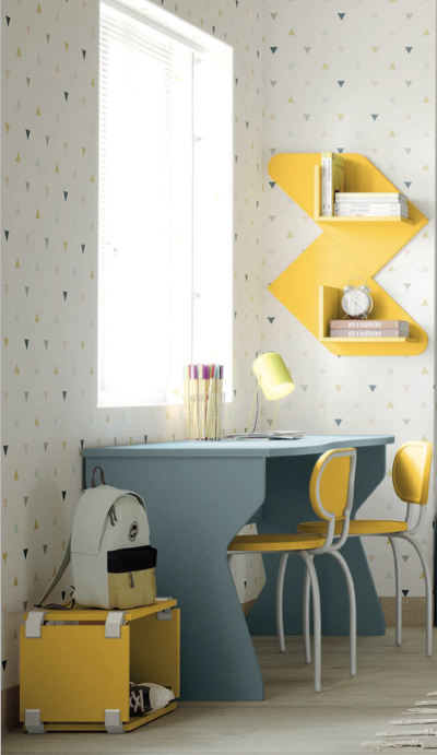 Scrivania moderna con doppia postazione in finitura Cadaques