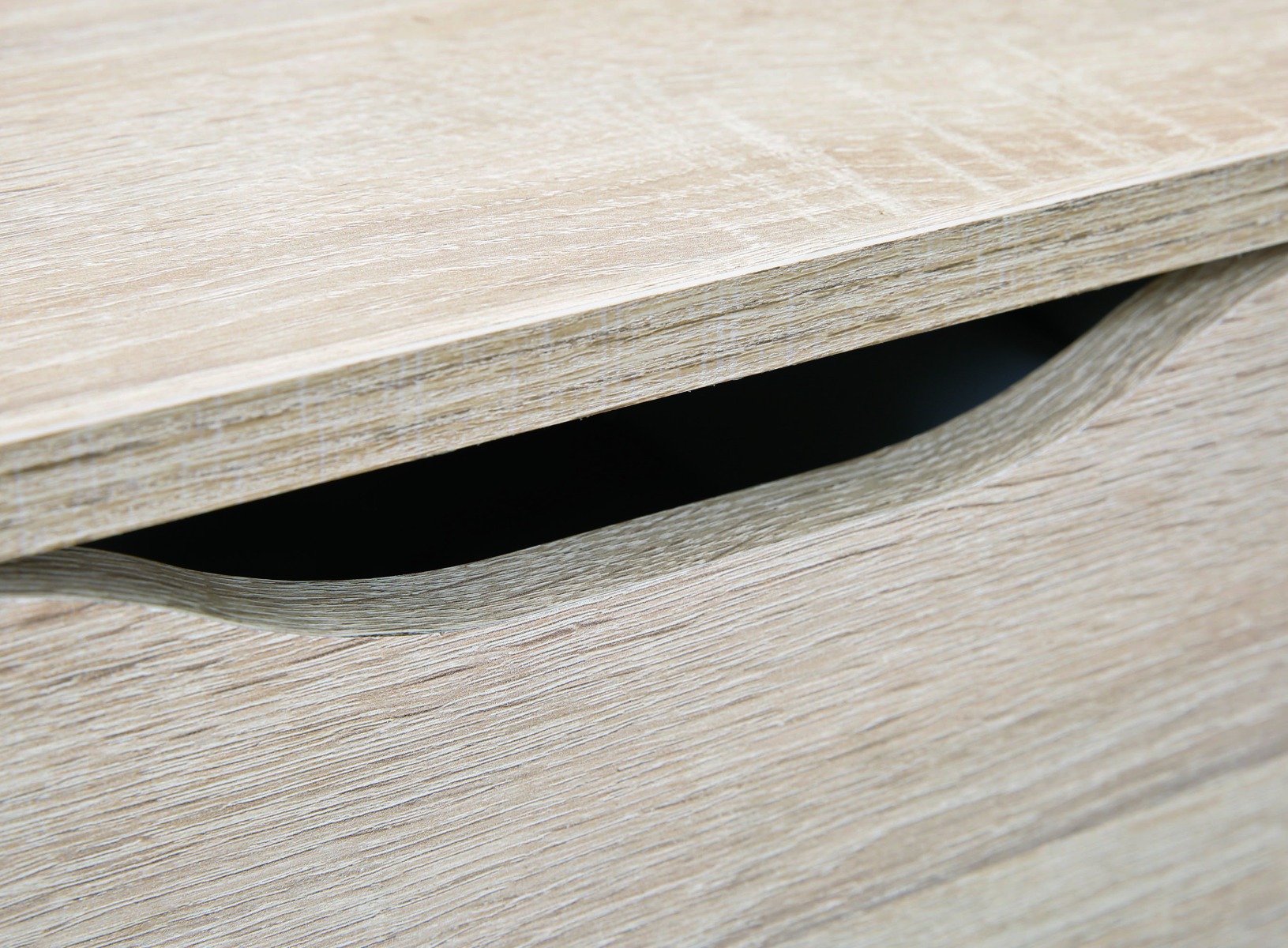 Cassettiera 4 cassetti, finitura rovere 