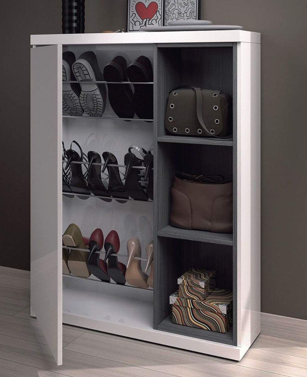 Mobile da ingresso scontato con scarpiera e specchiera